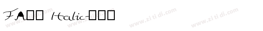 FA78 Italic字体转换